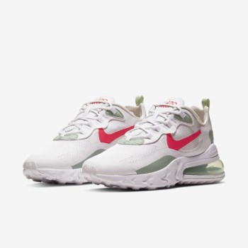 Nike Air Max 270 React - Nagyobb Gyerek Utcai Cipő - Fehér/Piros